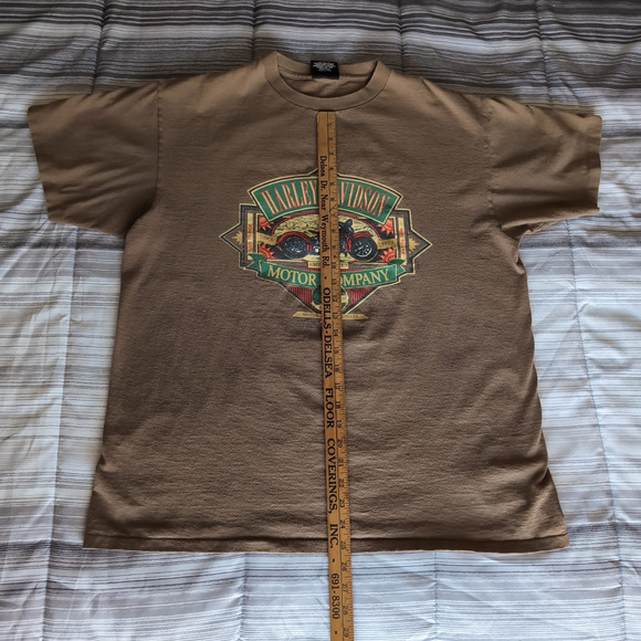 VTG 1990 Harley Davidson T Shirt XL 3D Emblem Single Stitch 90s Milwaukee Motor - Picture 7 of 10